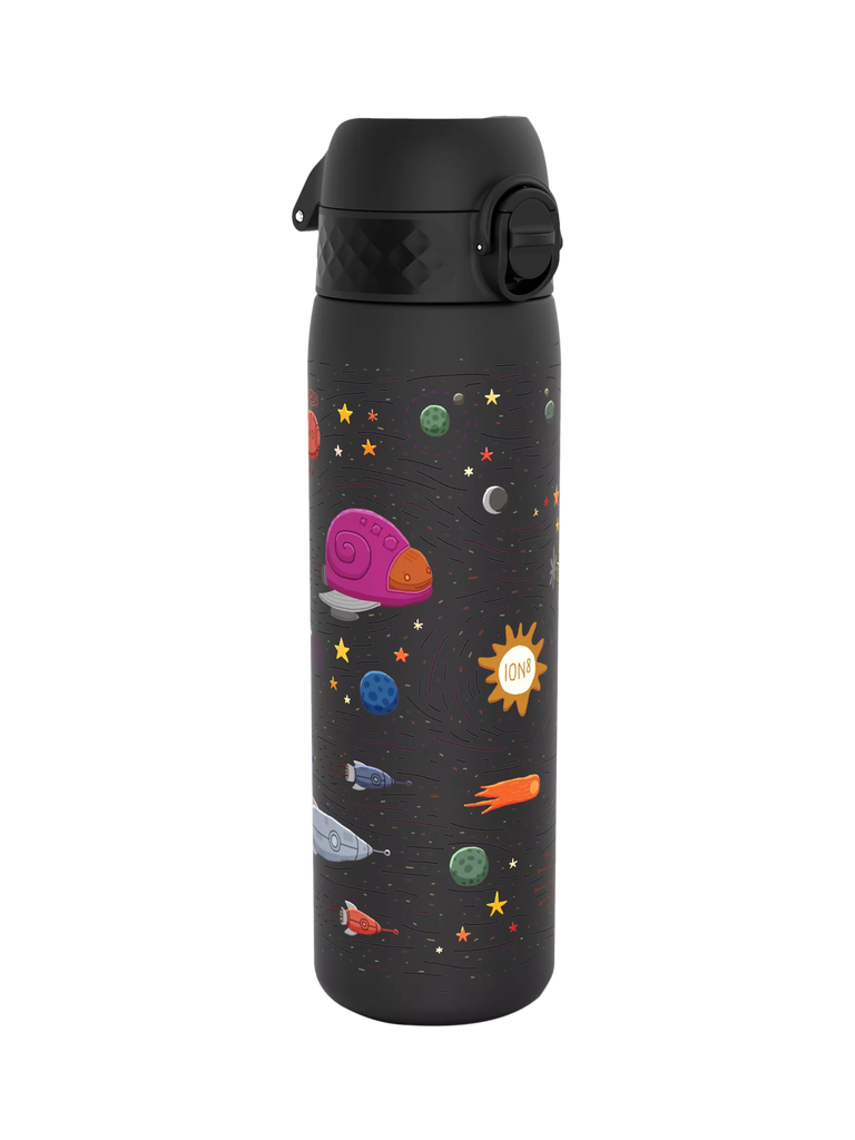 Ion8 Space Leak-Proof Recyclon Drinks Bottle, 500ml, Black/Multi