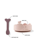 Done by Deer Wally Stick & Stay baby feeding bowl and spoon set - British product