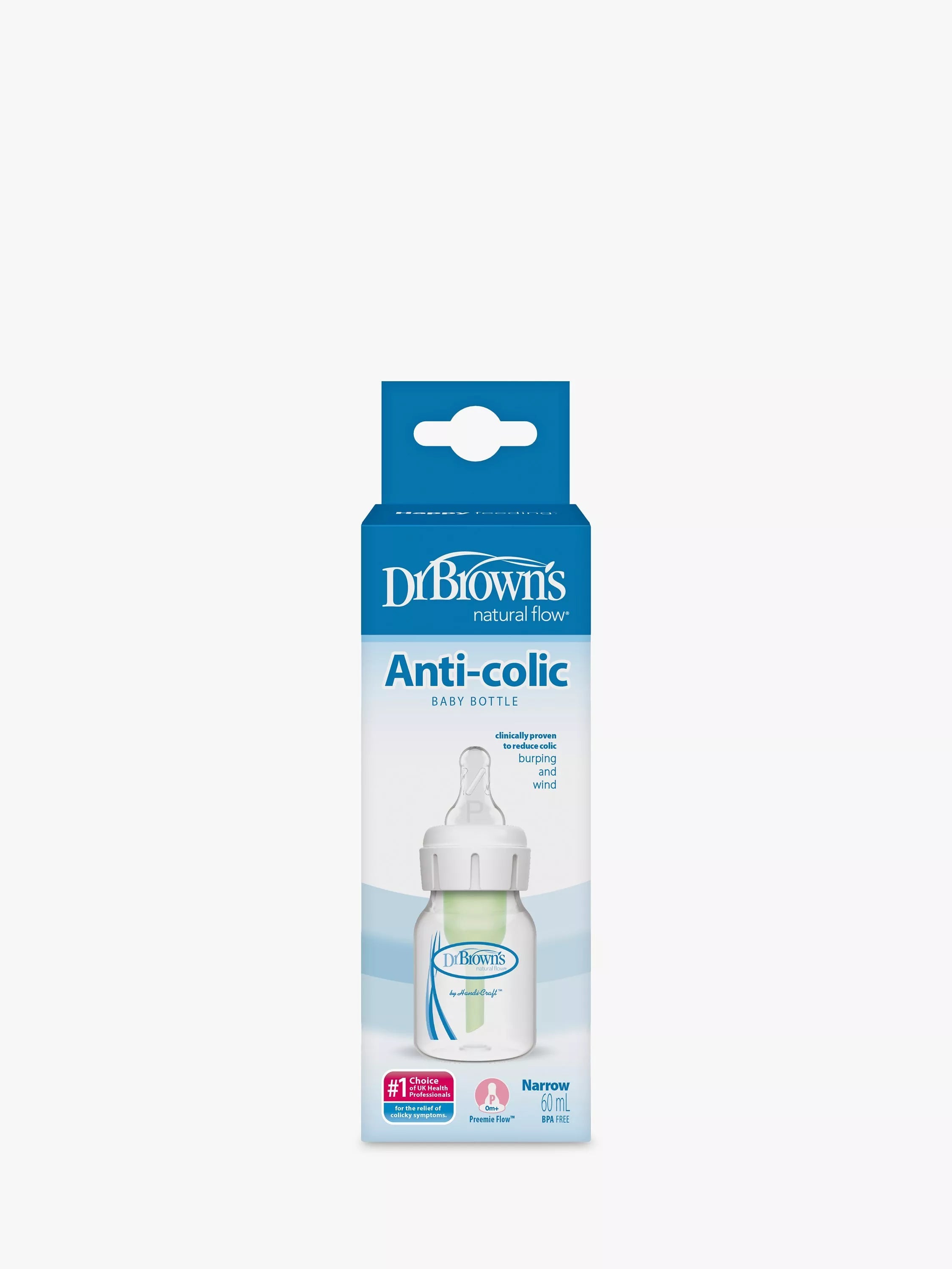 Dr Brown's Preemie baby bottle 60ml - British product