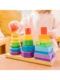 Melissa & Doug Geometric Stacker wooden toy (British brand)