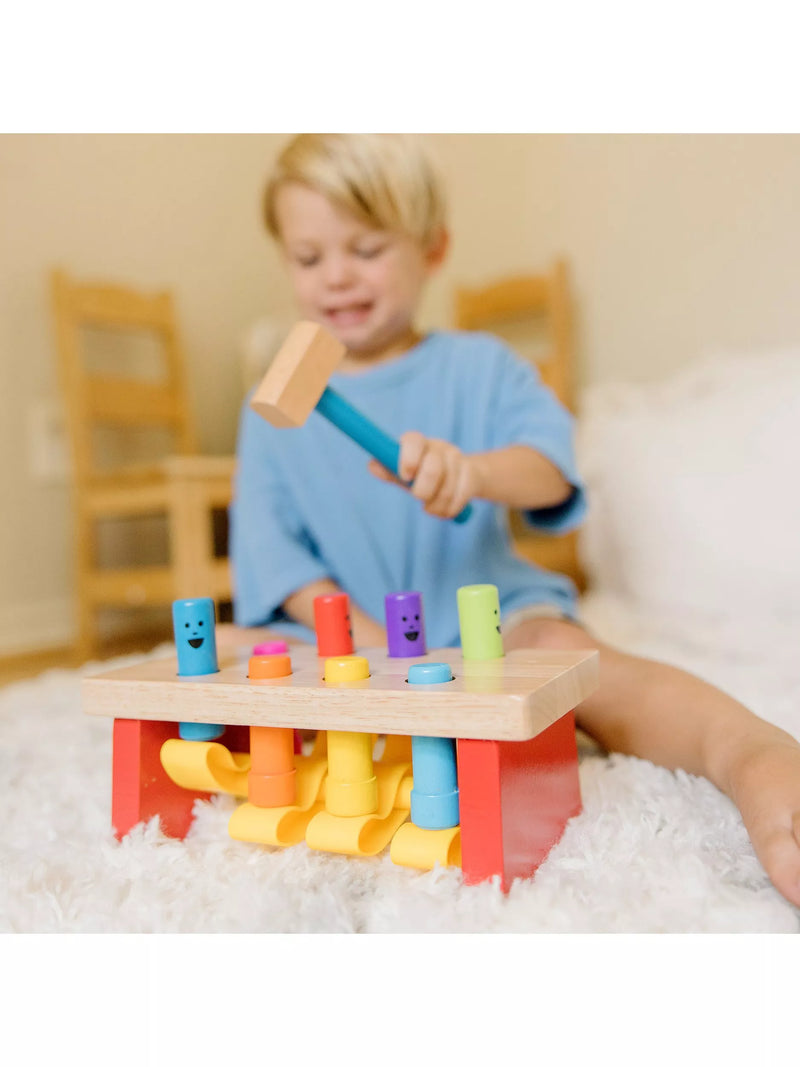 Melissa & Doug Deluxe Peekaboo Pounding Bench toy, UK version