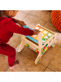 Melissa & Doug shape sort grocery cart walker wooden toy, imported from the UK