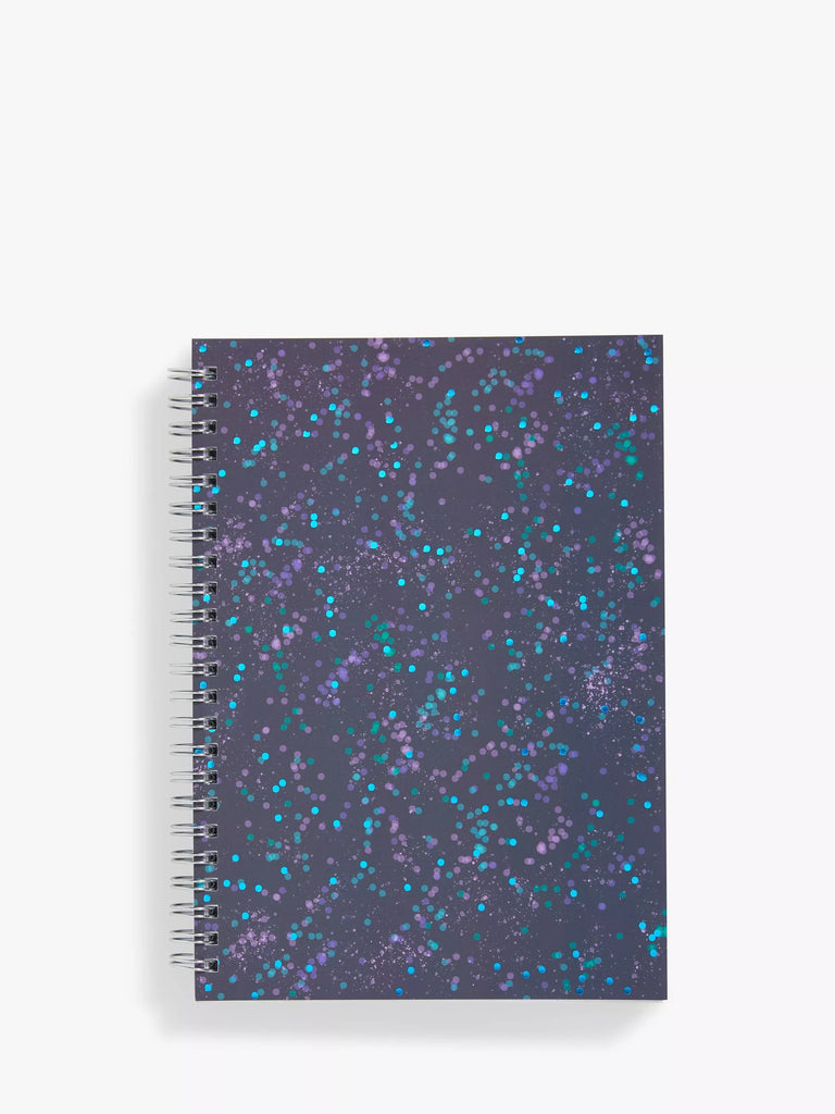 John Lewis A5 Galaxy Spot Spiral Bound Notebook. Multi