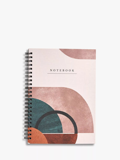 John Lewis A5 Spiralinnbundet notatbok med Retro Print - Kjøp online hos McGrocer