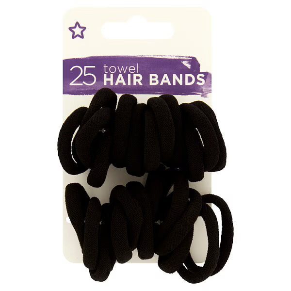 Superdrug towel hair band 25 pack (British brand)