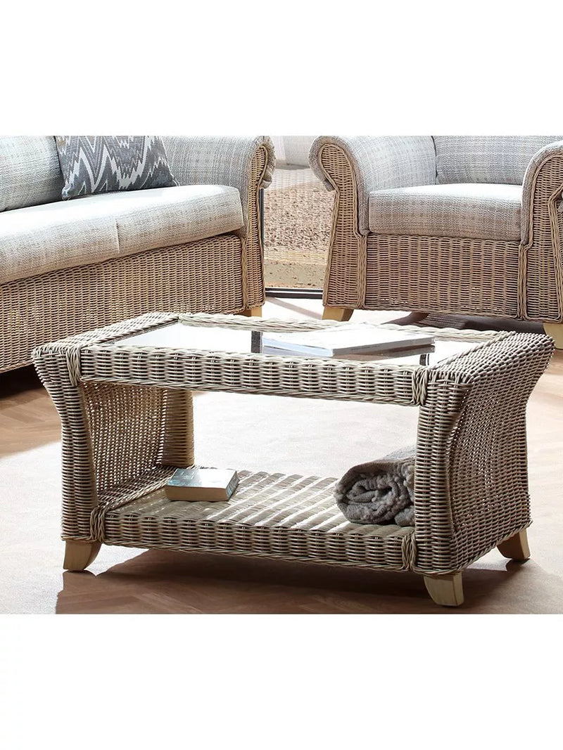 Desser Clifton rattan coffee table natural, UK version
