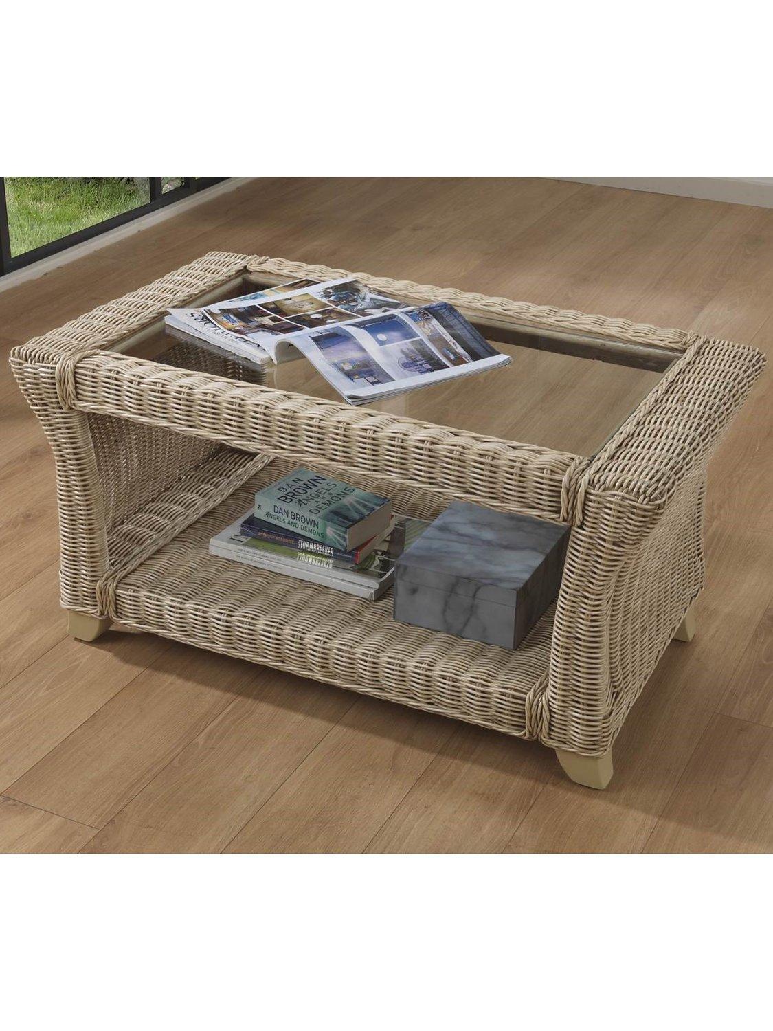 Desser Clifton rattan coffee table natural, UK version