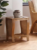 Desser Opera rattan side table light oak - British product
