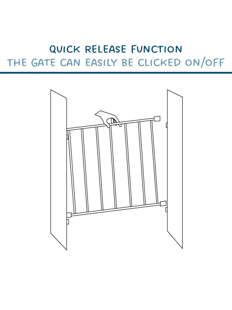 BabyDan Extending Wooden Wall Fit Safety Gate, FSC-Certified (Beechwood)