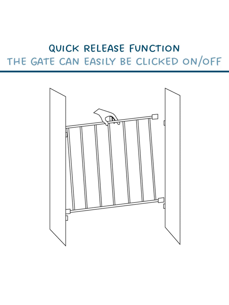 BabyDan Single Panel Wooden Safety Gate FSC Beechwood - British product