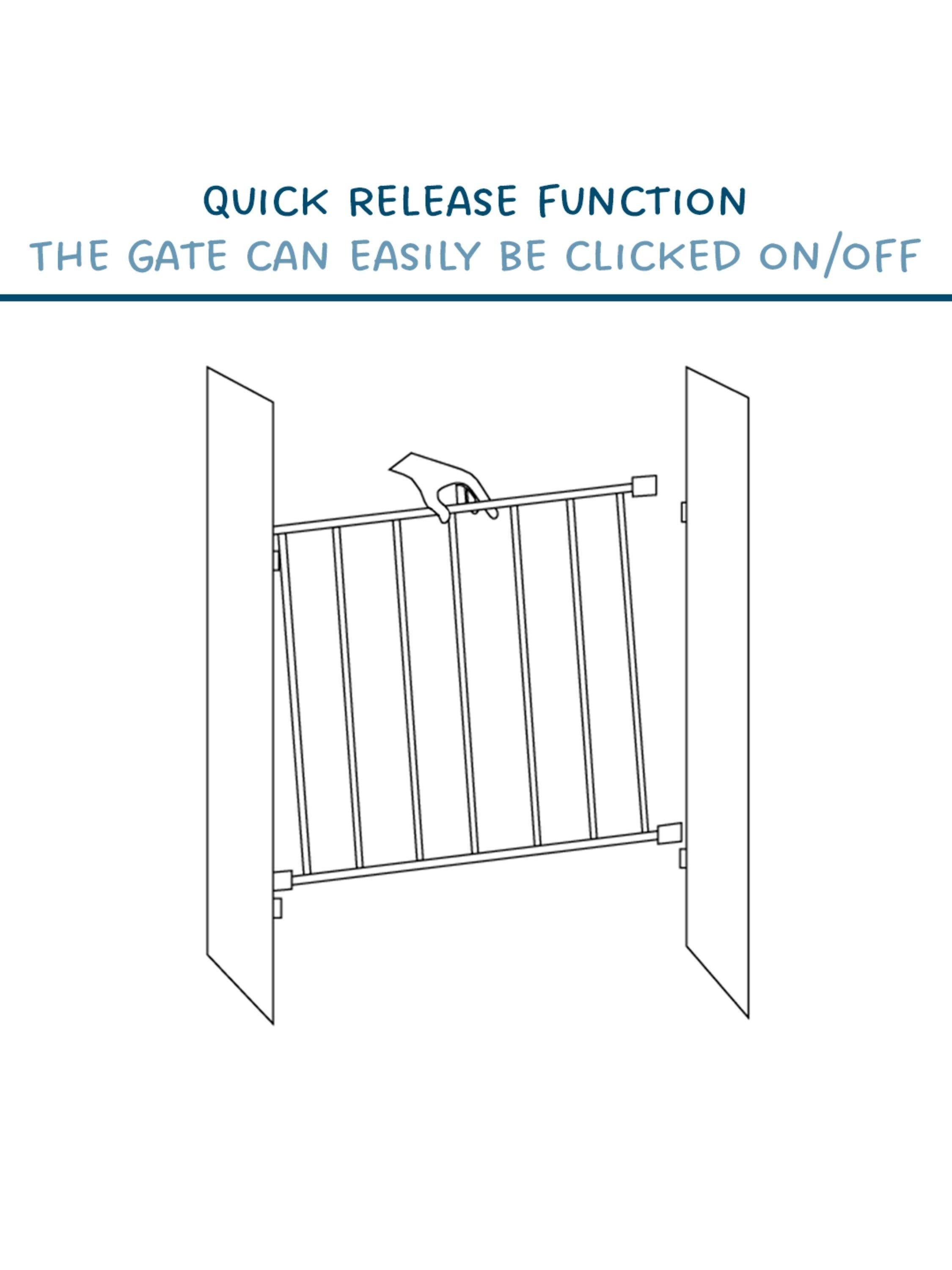 BabyDan Single Panel Wooden Safety Gate FSC Beechwood - British product