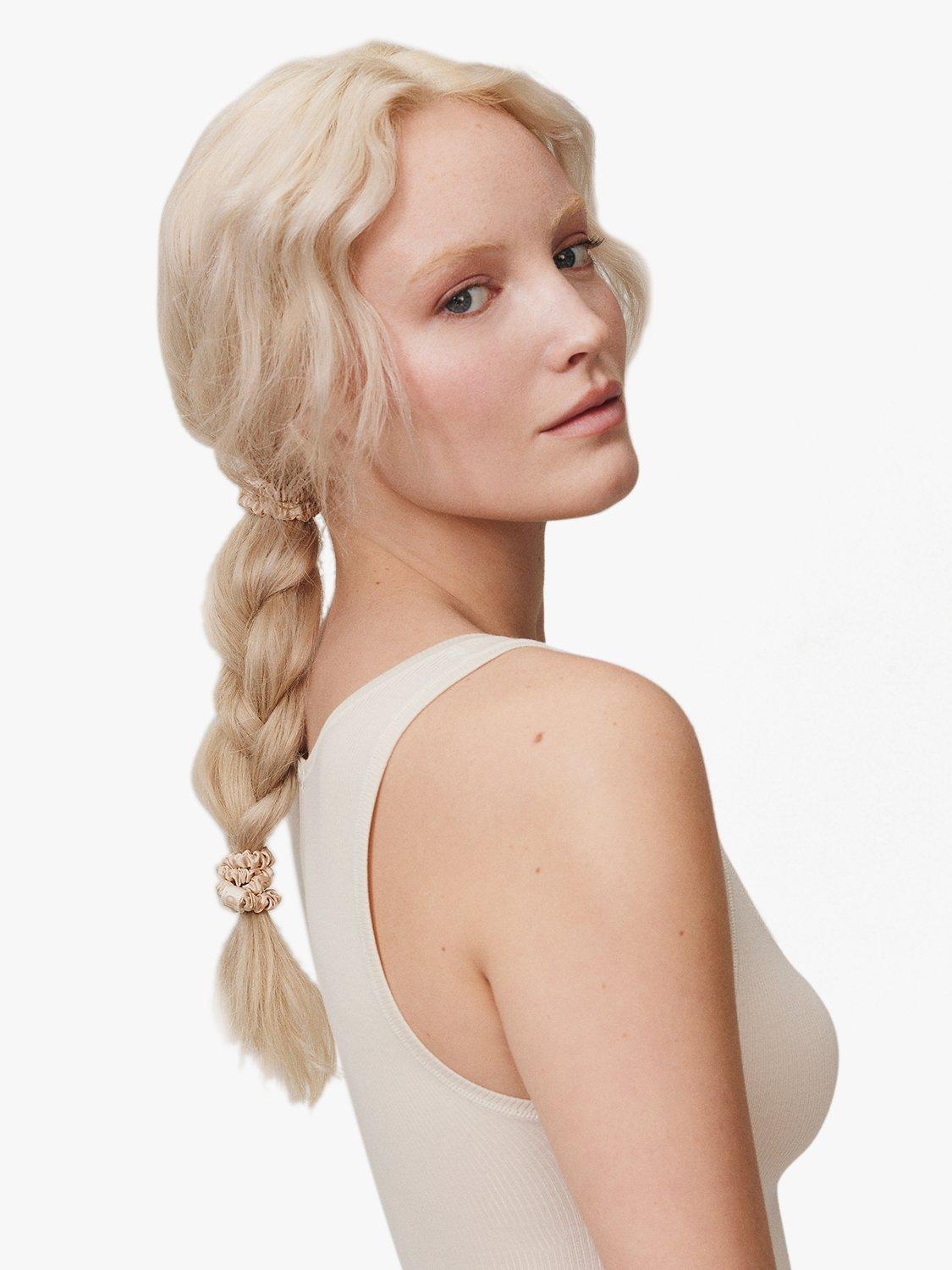 Slip pure silk skinny scrunchies set, imported from the UK