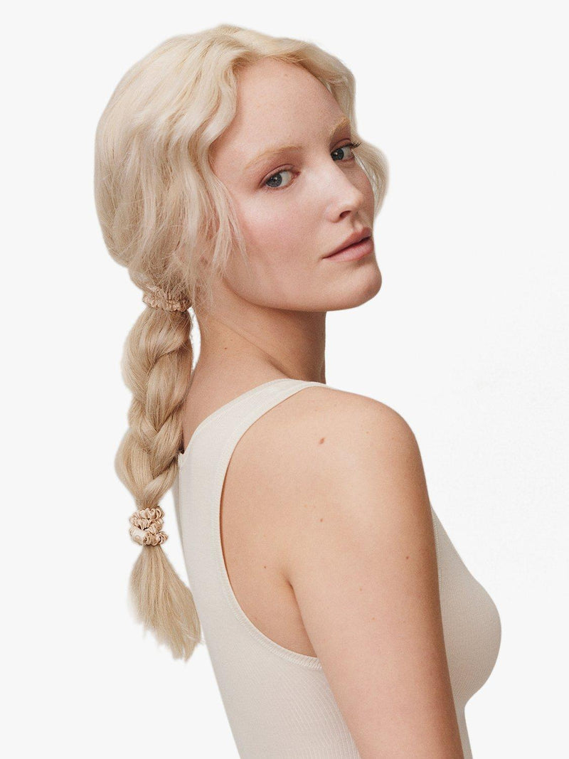 Slip pure silk skinny scrunchies set, imported from the UK