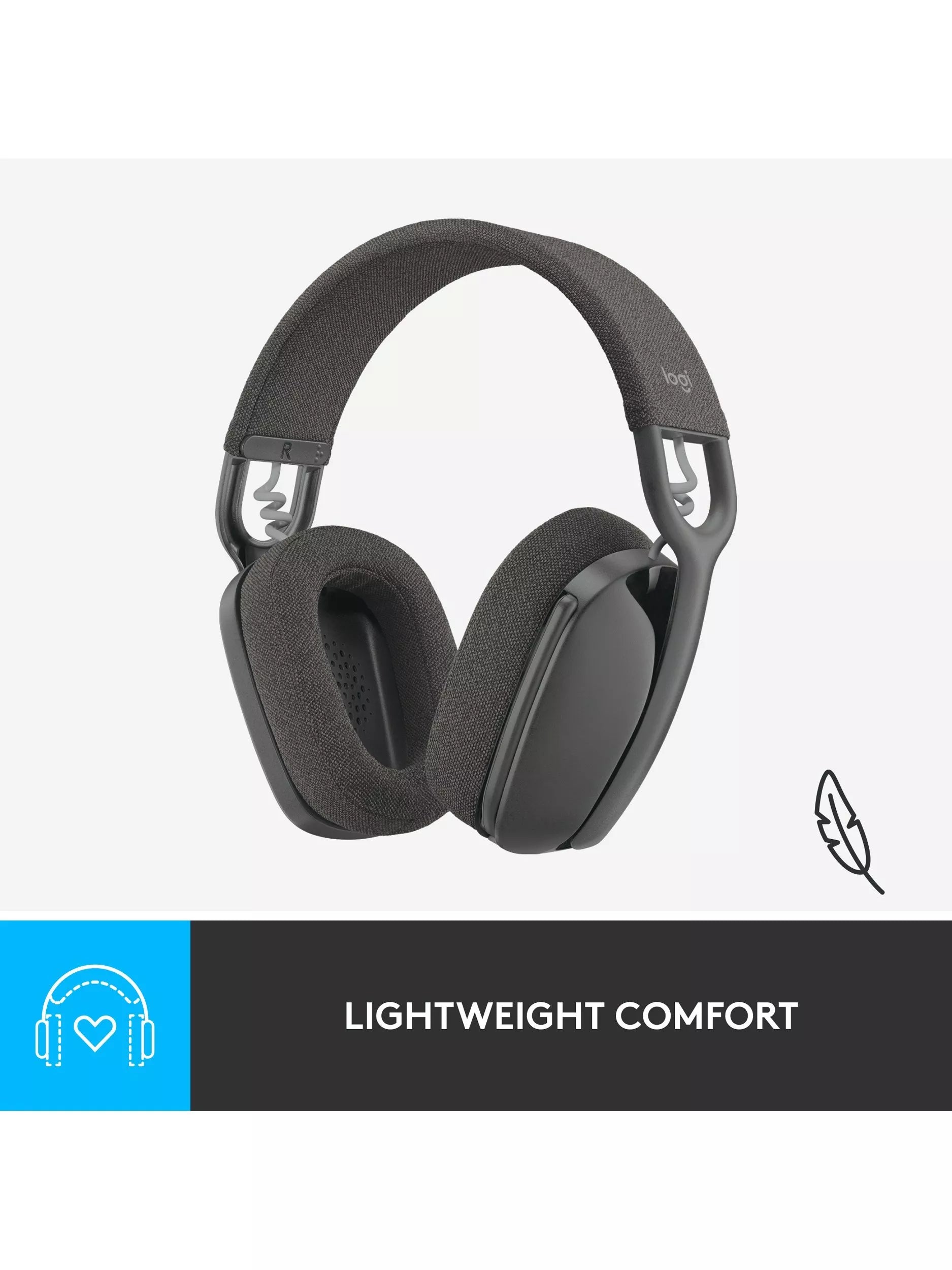 Logitech Zone Vibe 100 wireless headset Graphite, UK version