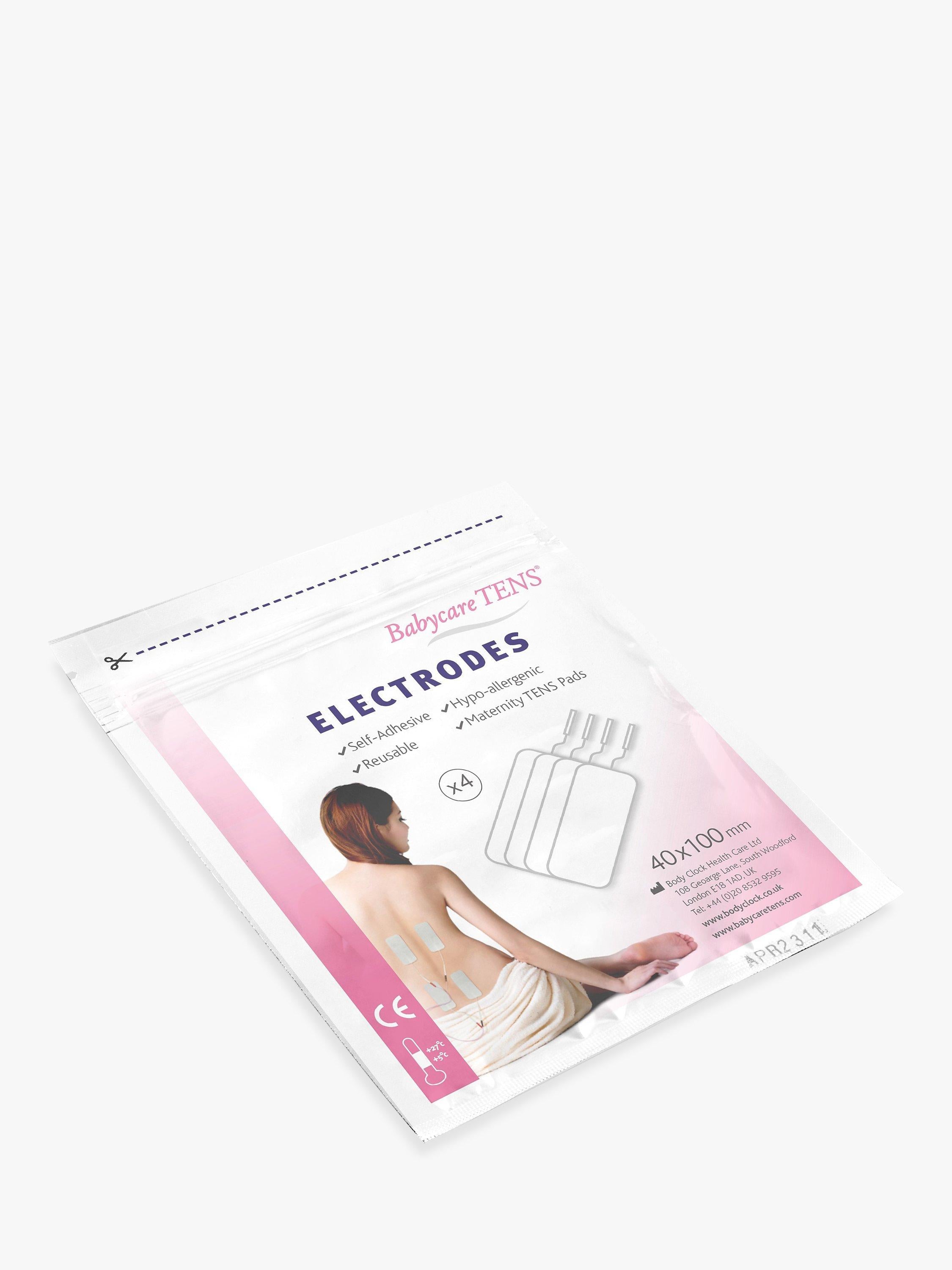 Body Clock Health Care Ltd obstetric TENS replacement electrodes 40mm x 100mm - British product