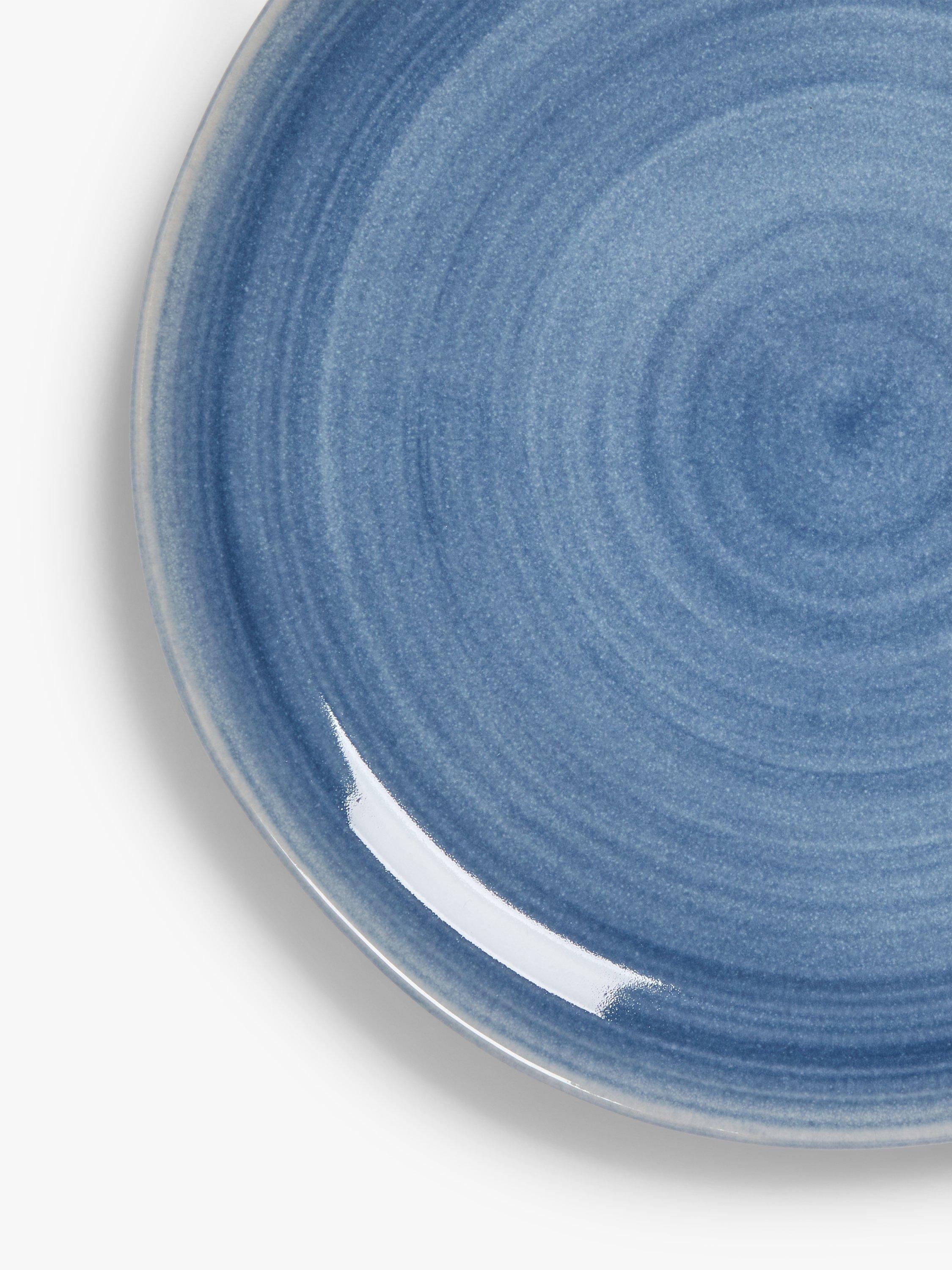 John Lewis Skye Reactive Glaze stoneware dinner plate 27.6cm, imported from the UK