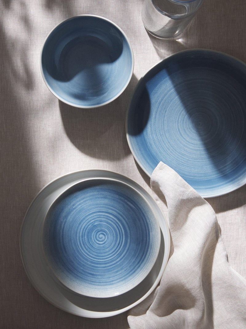 John Lewis Skye Reactive Glaze stoneware dinner plate 27.6cm, imported from the UK