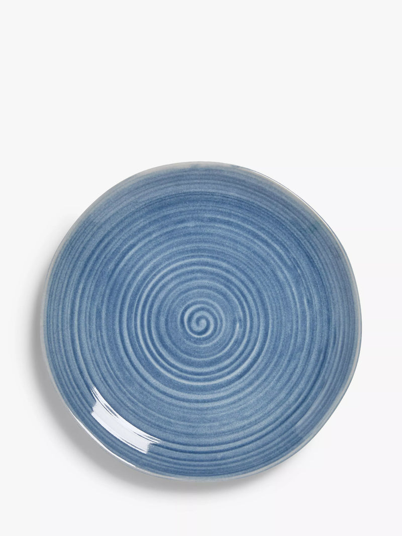 John Lewis Skye Reactive Glaze Stoneware Side Plate, 21.8cm