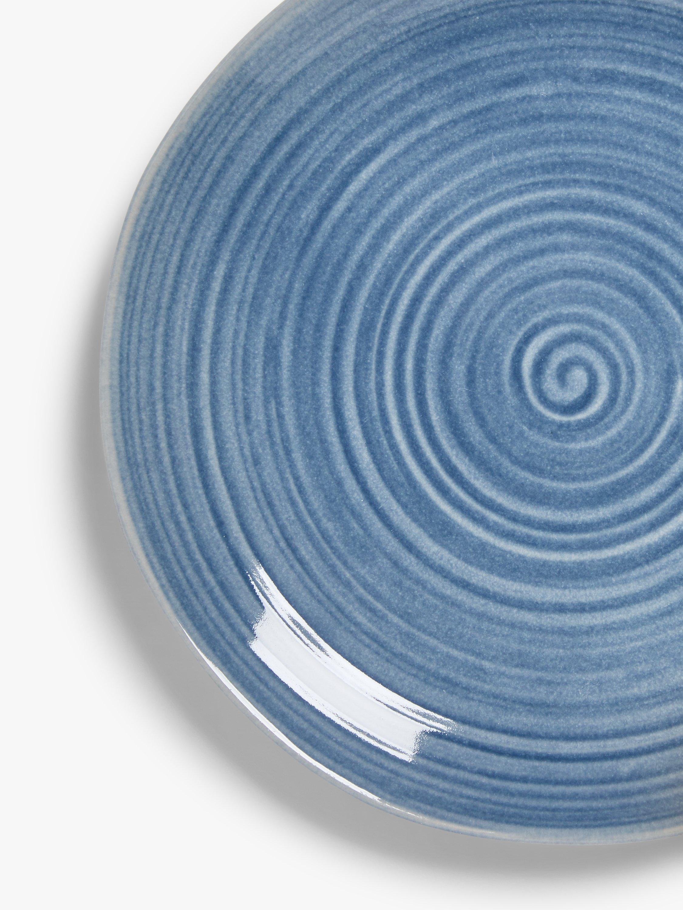 John Lewis Skye reactive glaze stoneware side plate 21.8cm - British product