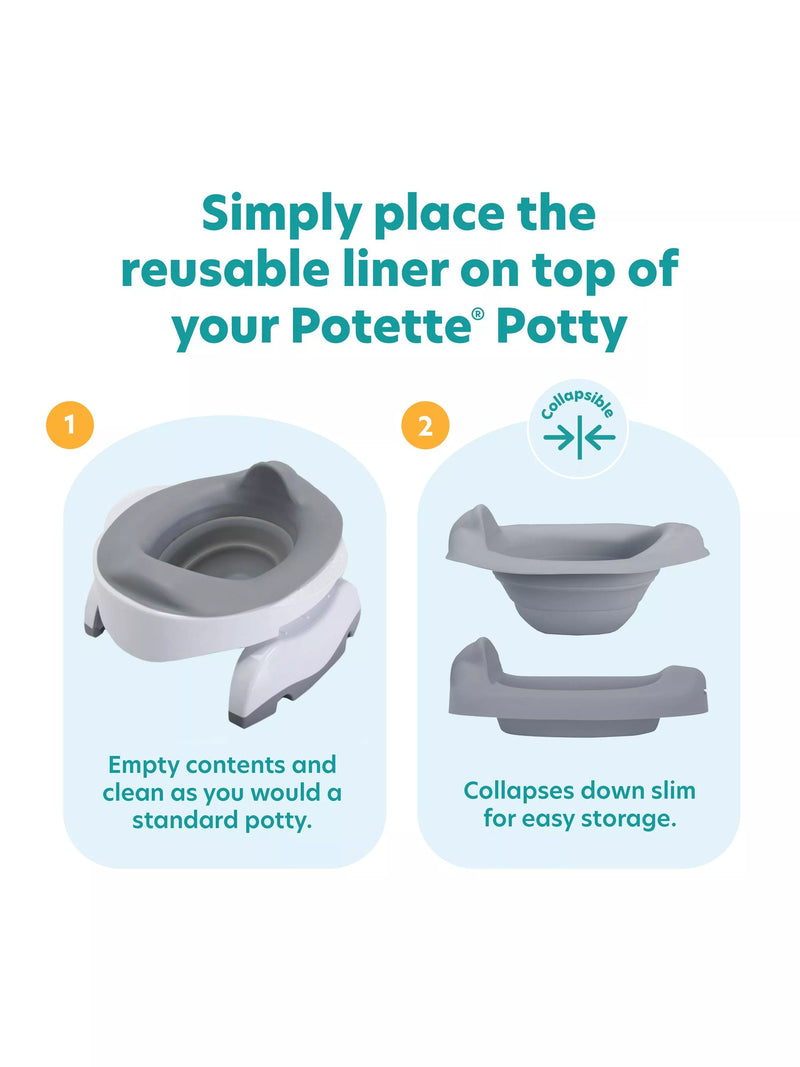 Potette reusable silicone potty liner - British product