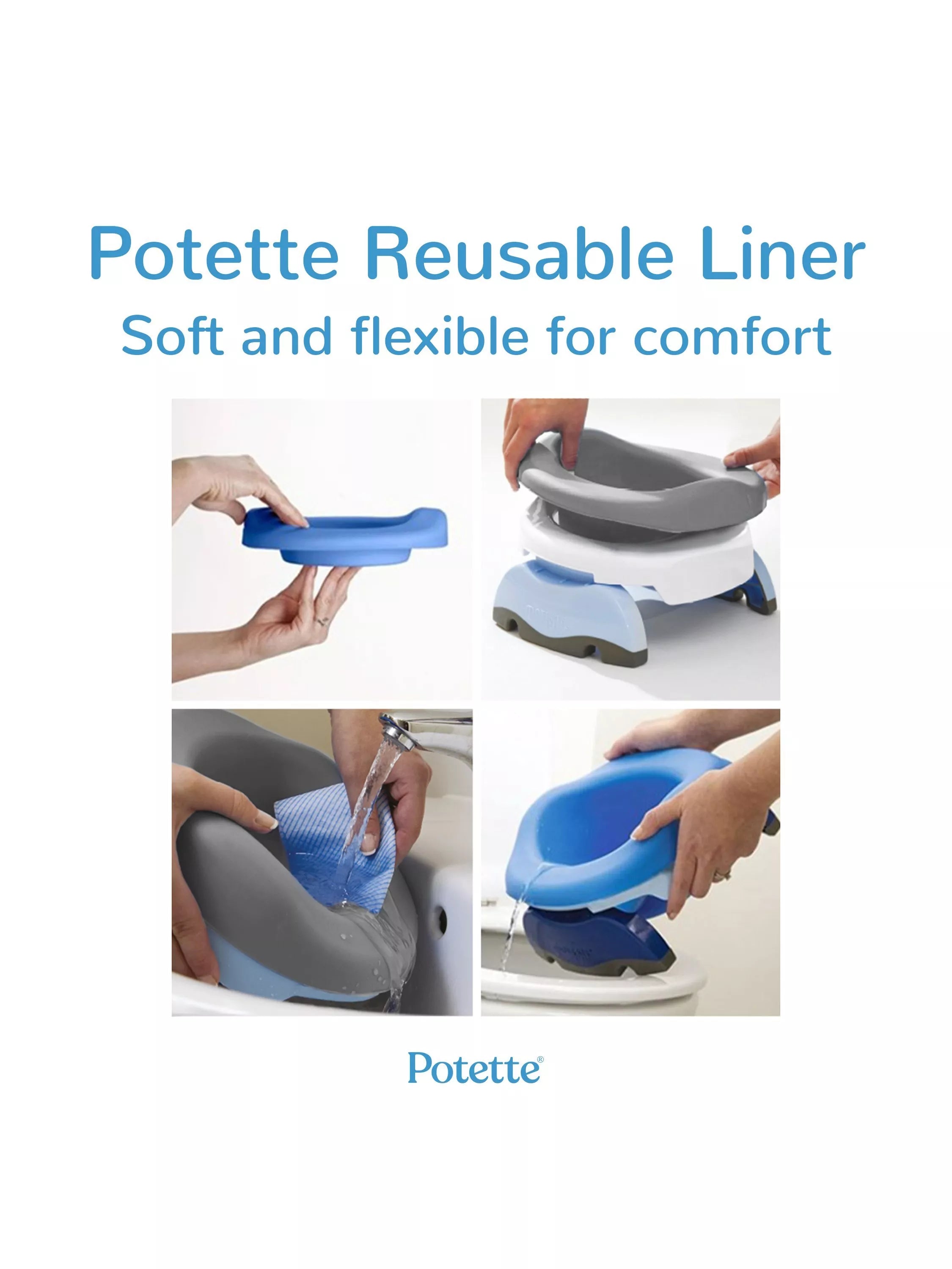 Potette reusable silicone potty liner - British product