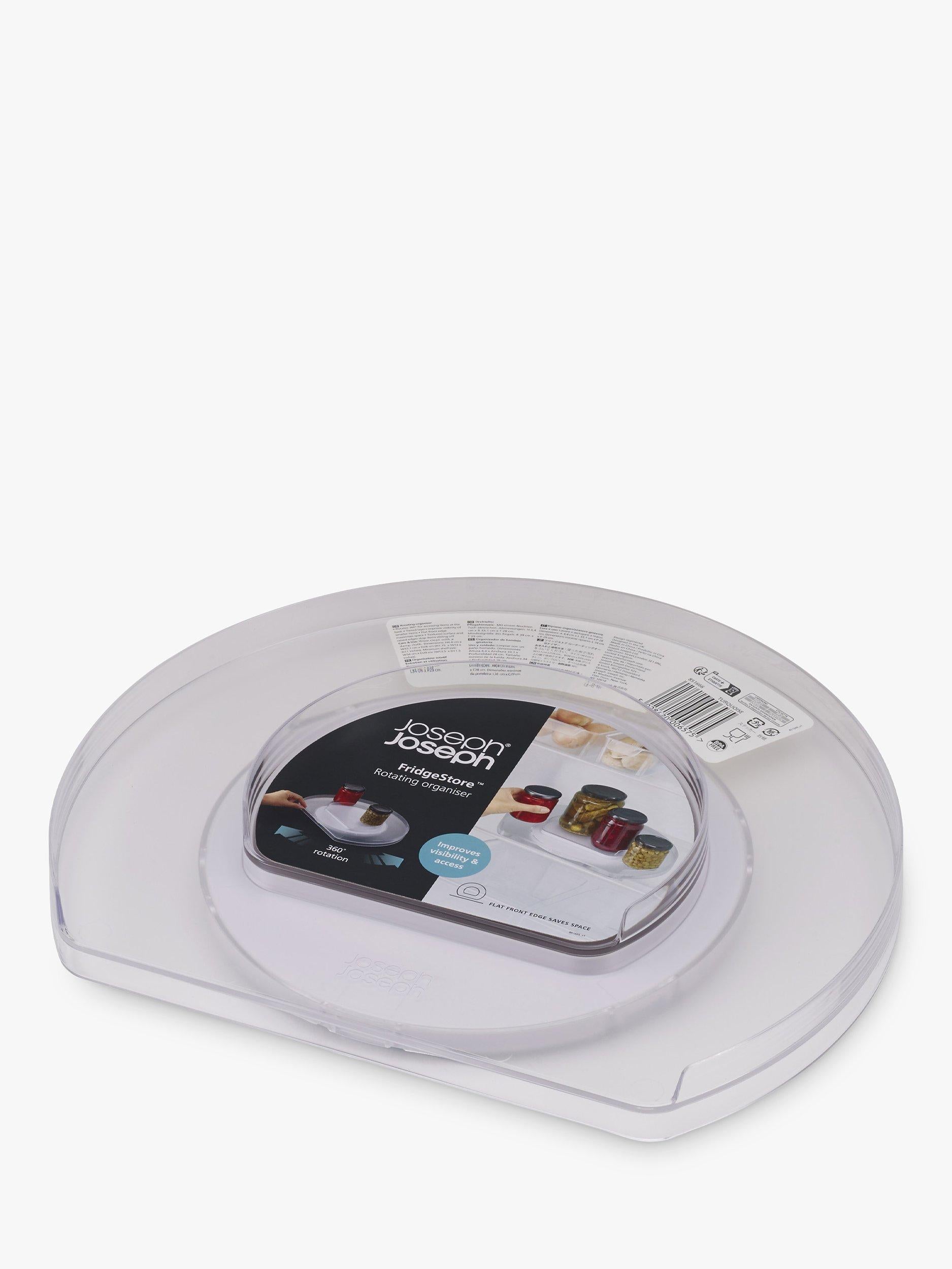 Joseph Joseph rotating fridge organiser with tiered design (British brand)