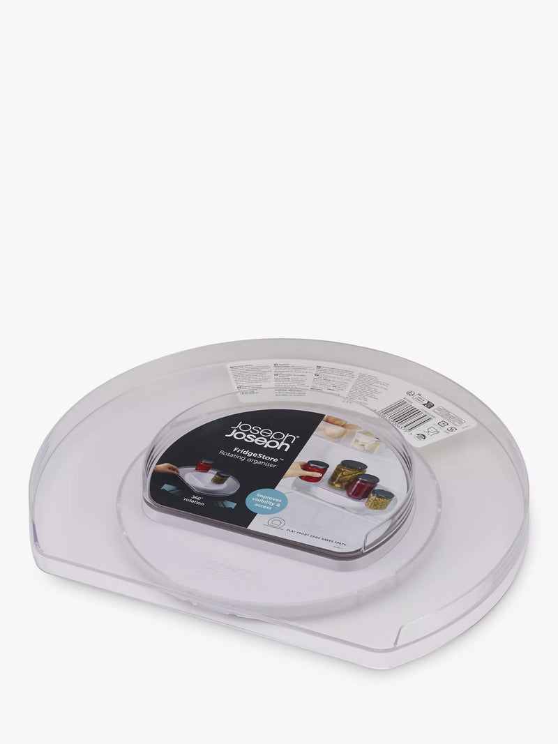 Joseph Joseph rotating fridge organiser with tiered design (British brand)
