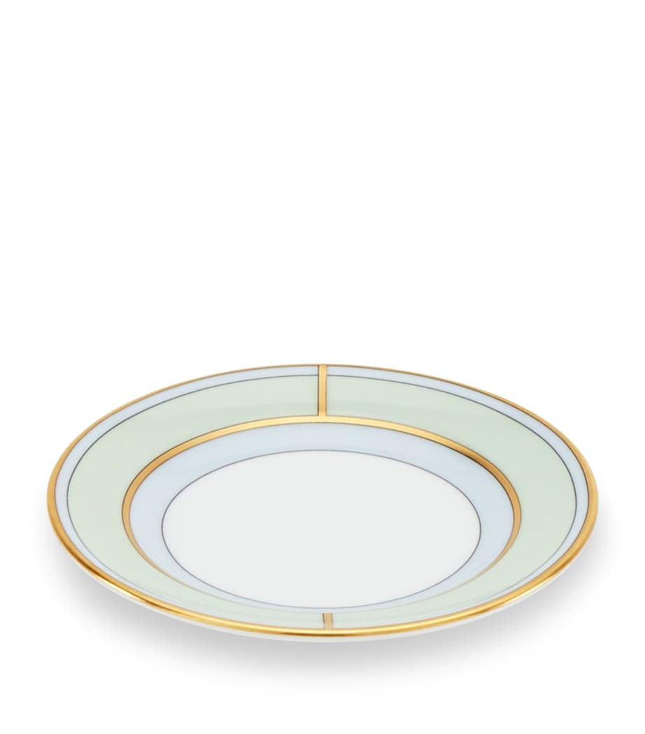 Ginori 1735 Colonna Diva Verde porcelain coffee saucer 12.5cm, UK version