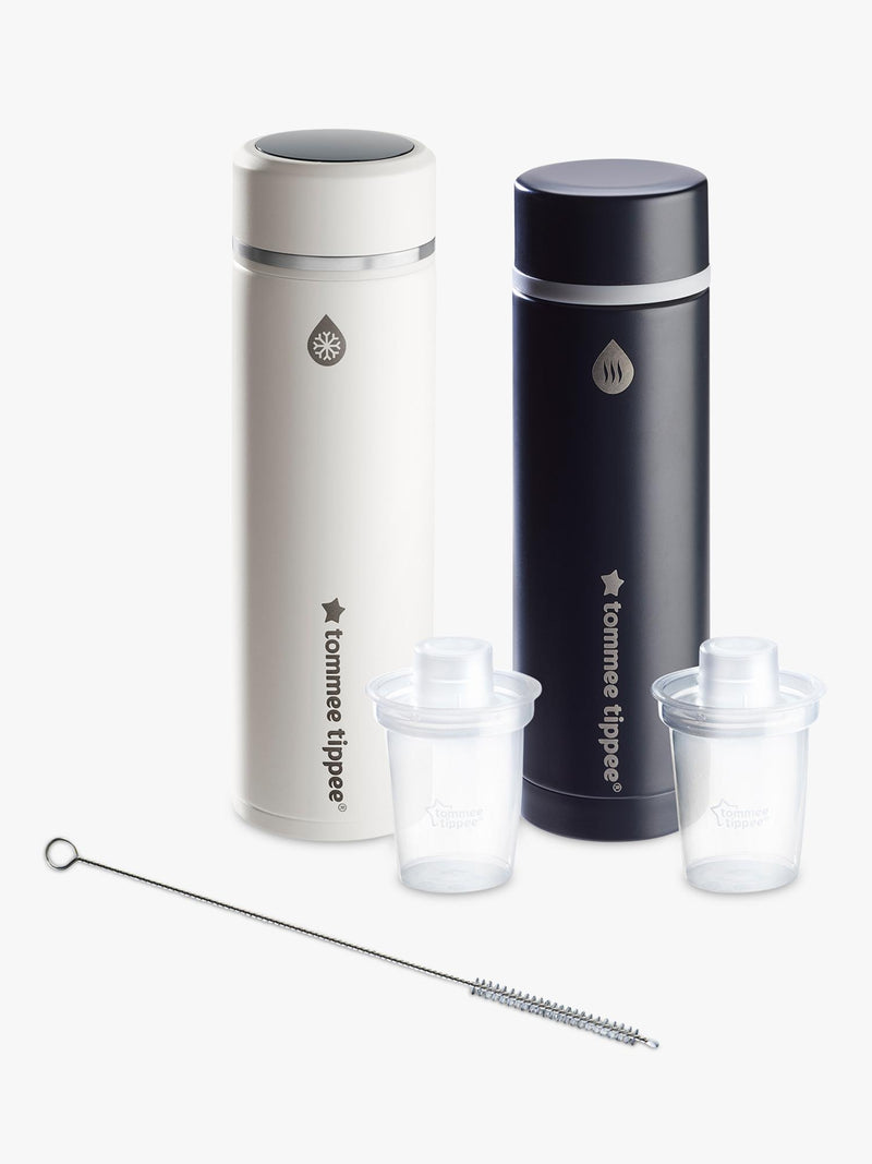 Tommee Tippee GoPrep portable formula feedmaker kit with hot and cool flasks (British brand)