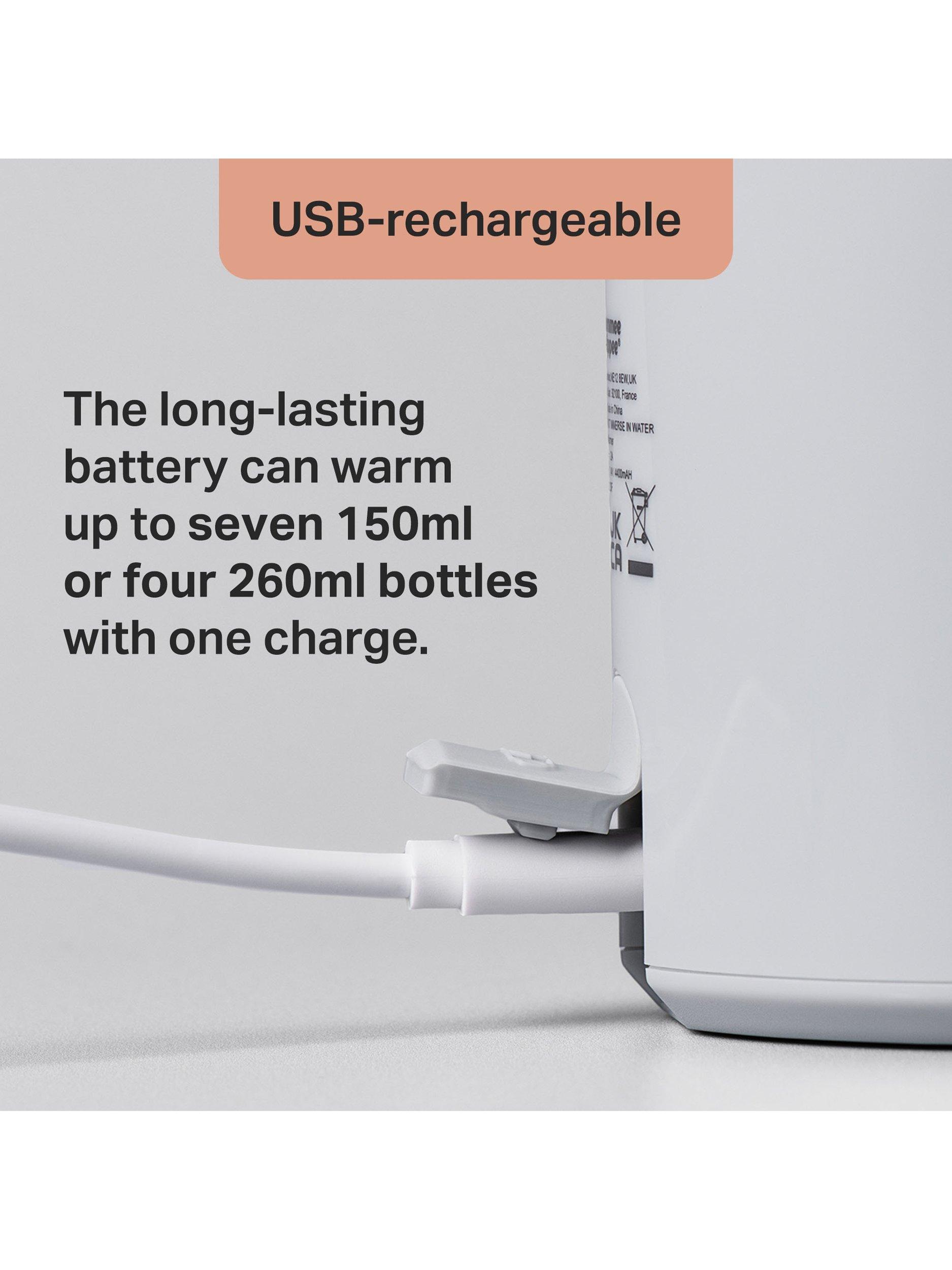 Tommee Tippee portable USB rechargeable baby bottle warmer (British brand)
