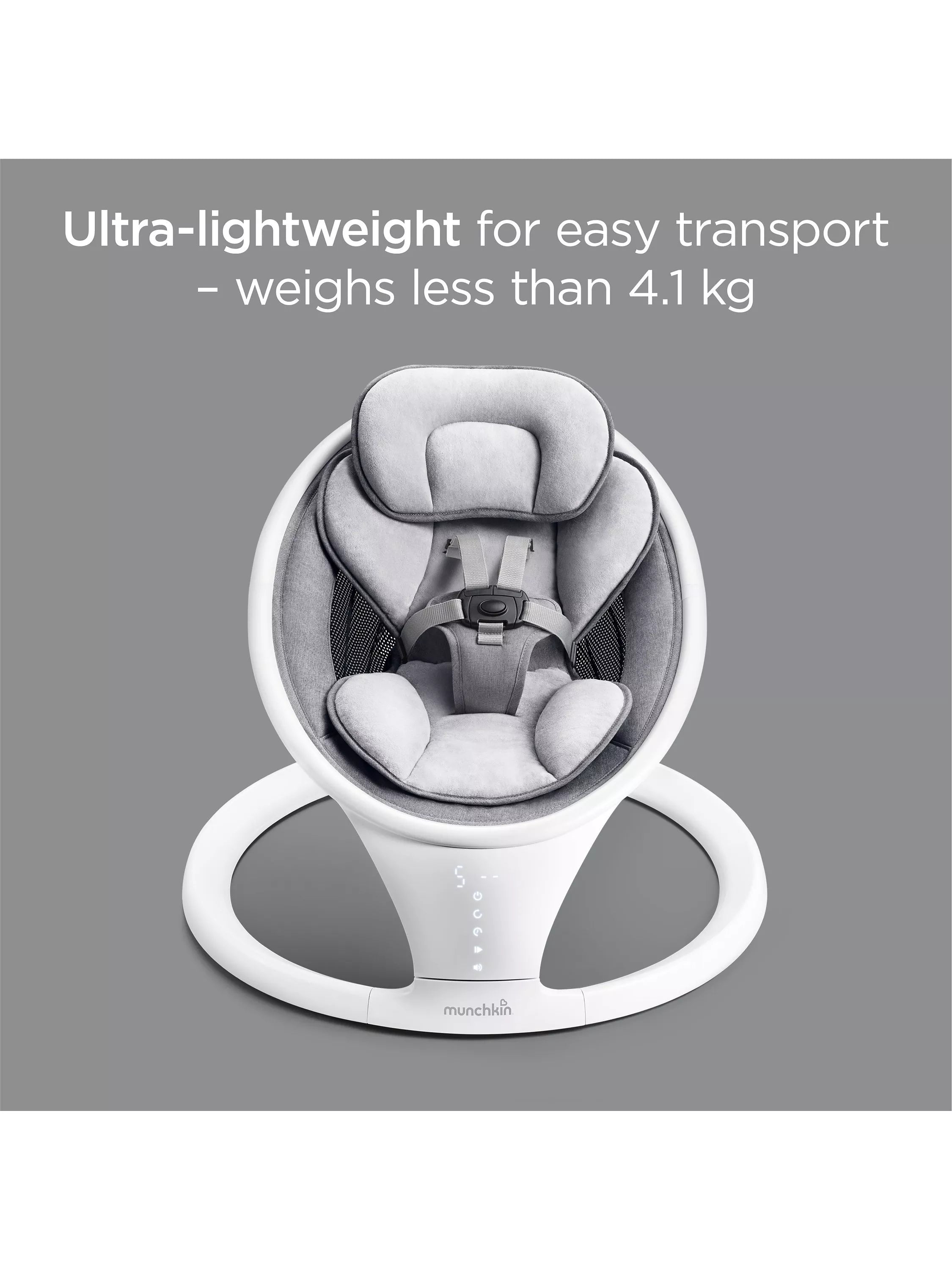 Munchkin Bluetooth baby swing lightweight, UK version