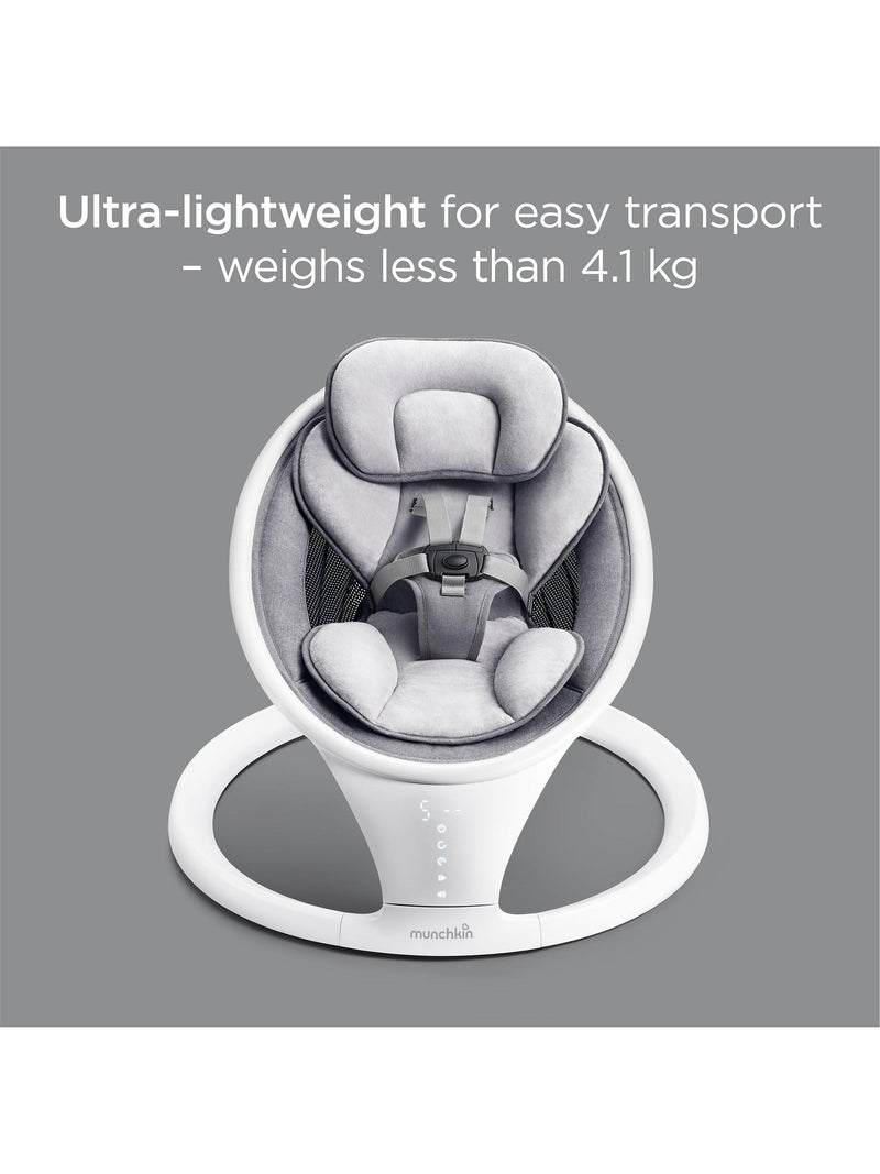Munchkin Bluetooth baby swing lightweight, UK version