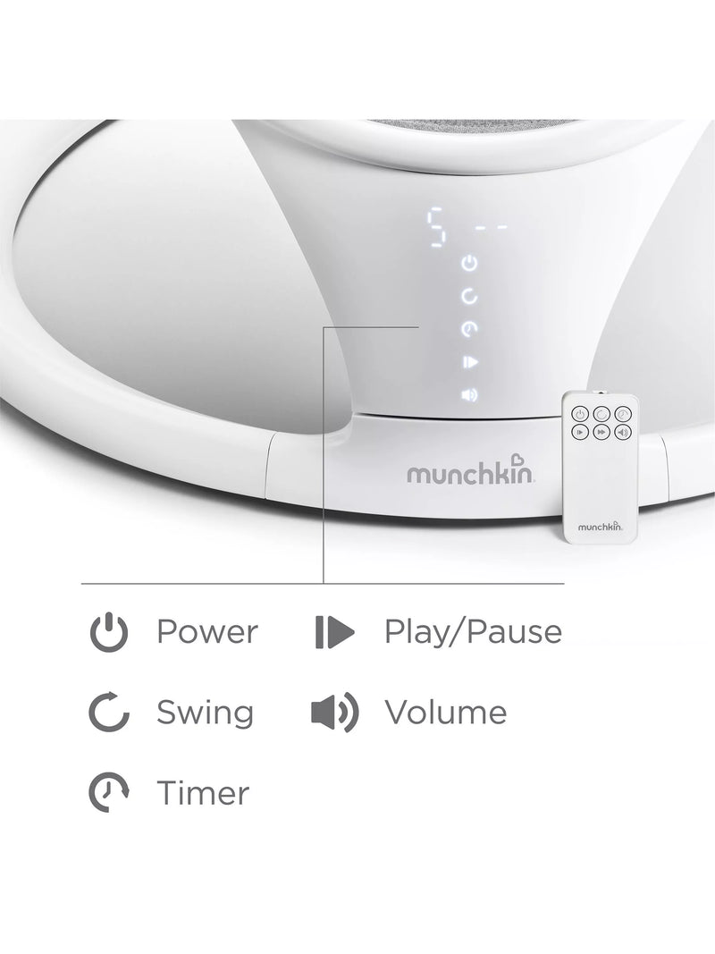 Munchkin Bluetooth baby swing lightweight, UK version