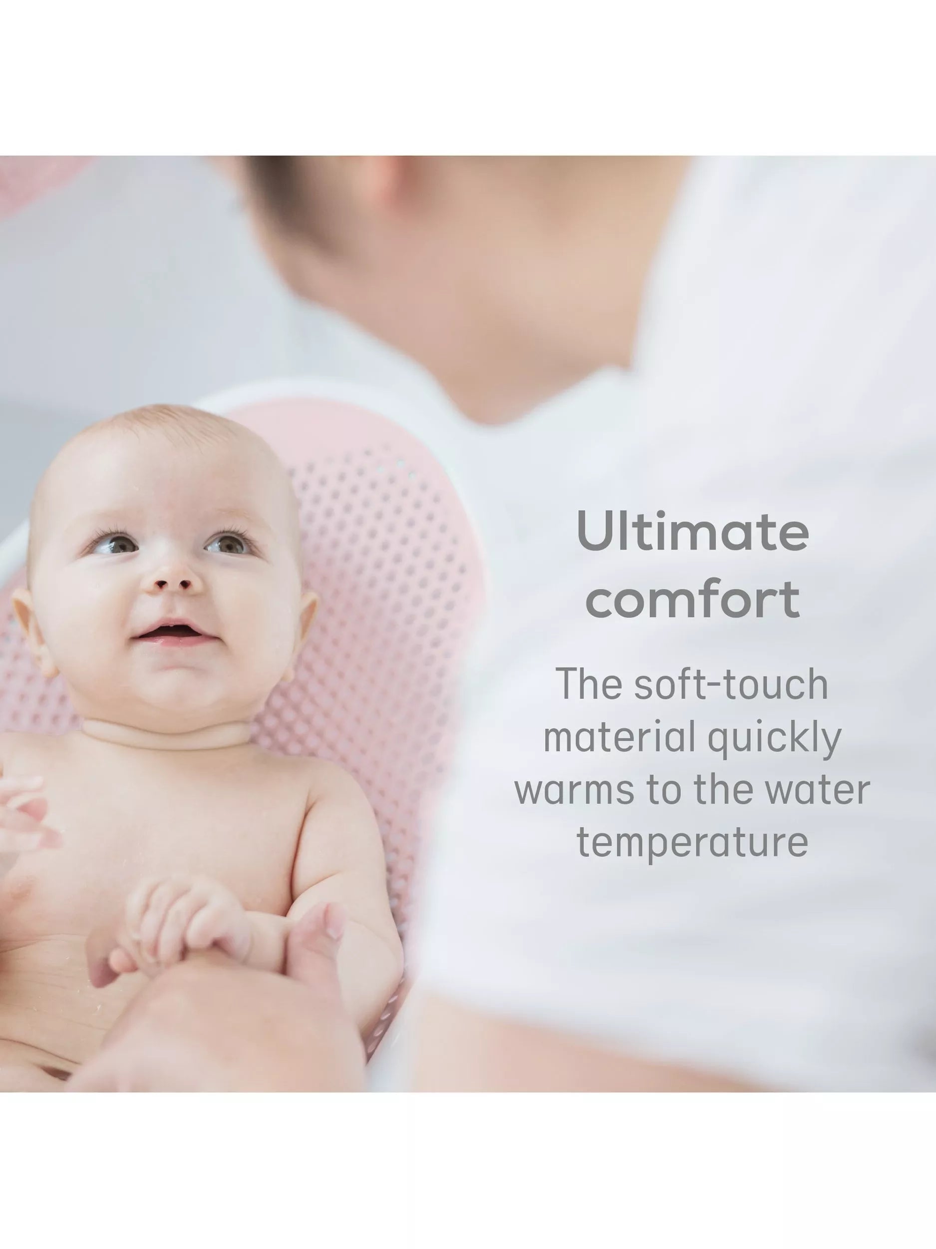 Angelcare Soft Touch Bath Support Pink/White - British product
