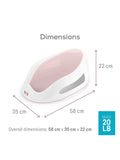 Angelcare Soft Touch Bath Support Pink/White - British product