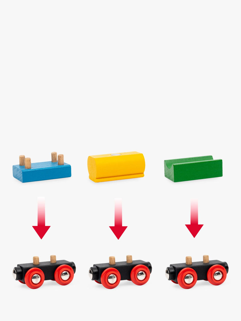 BRIO wooden train set 65th anniversary 32-piece, imported from the UK