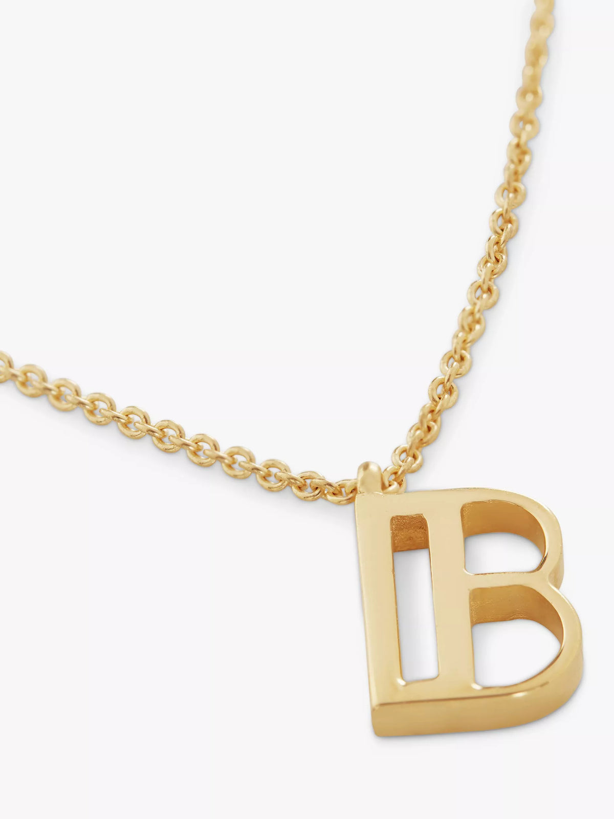 Monica Vinader Alphabet pendant necklace in gold - British product