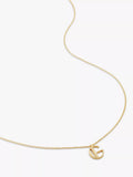 Monica Vinader Alphabet Pendant Necklace, Gold, G