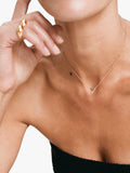 Monica Vinader mini heart pendant necklace silver (British brand)