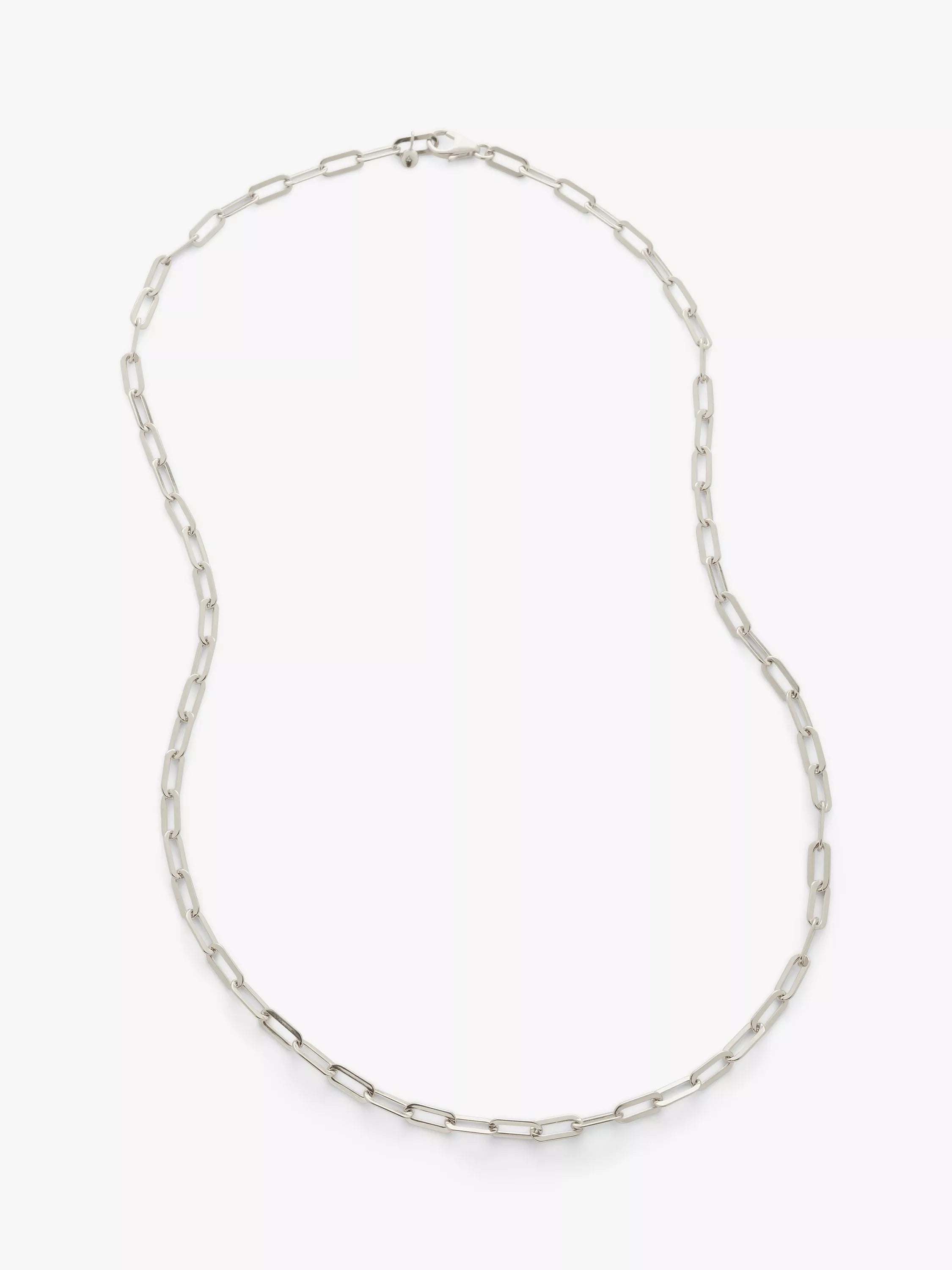 Monica Vinader silver paperclip chain necklace 50cm - British product