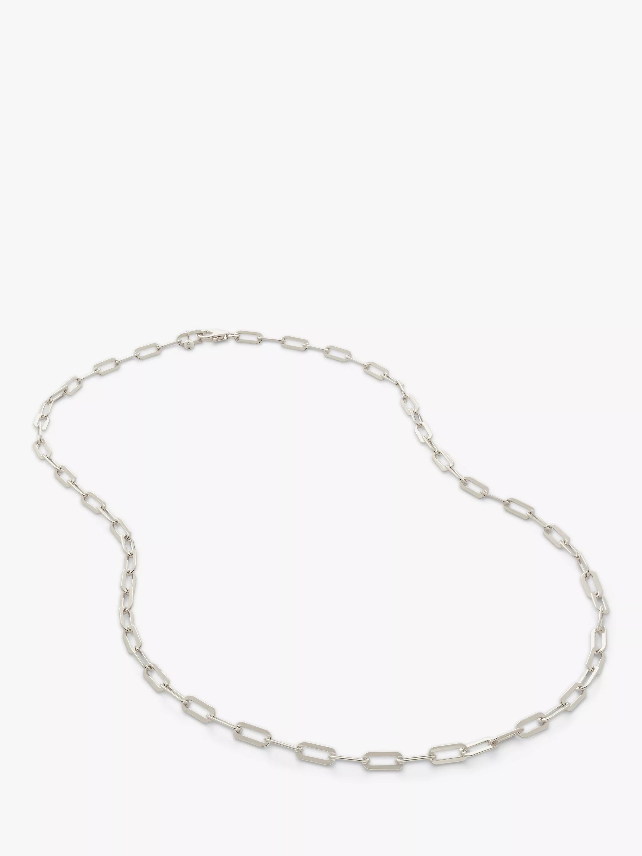 Monica Vinader silver paperclip chain necklace 50cm - British product