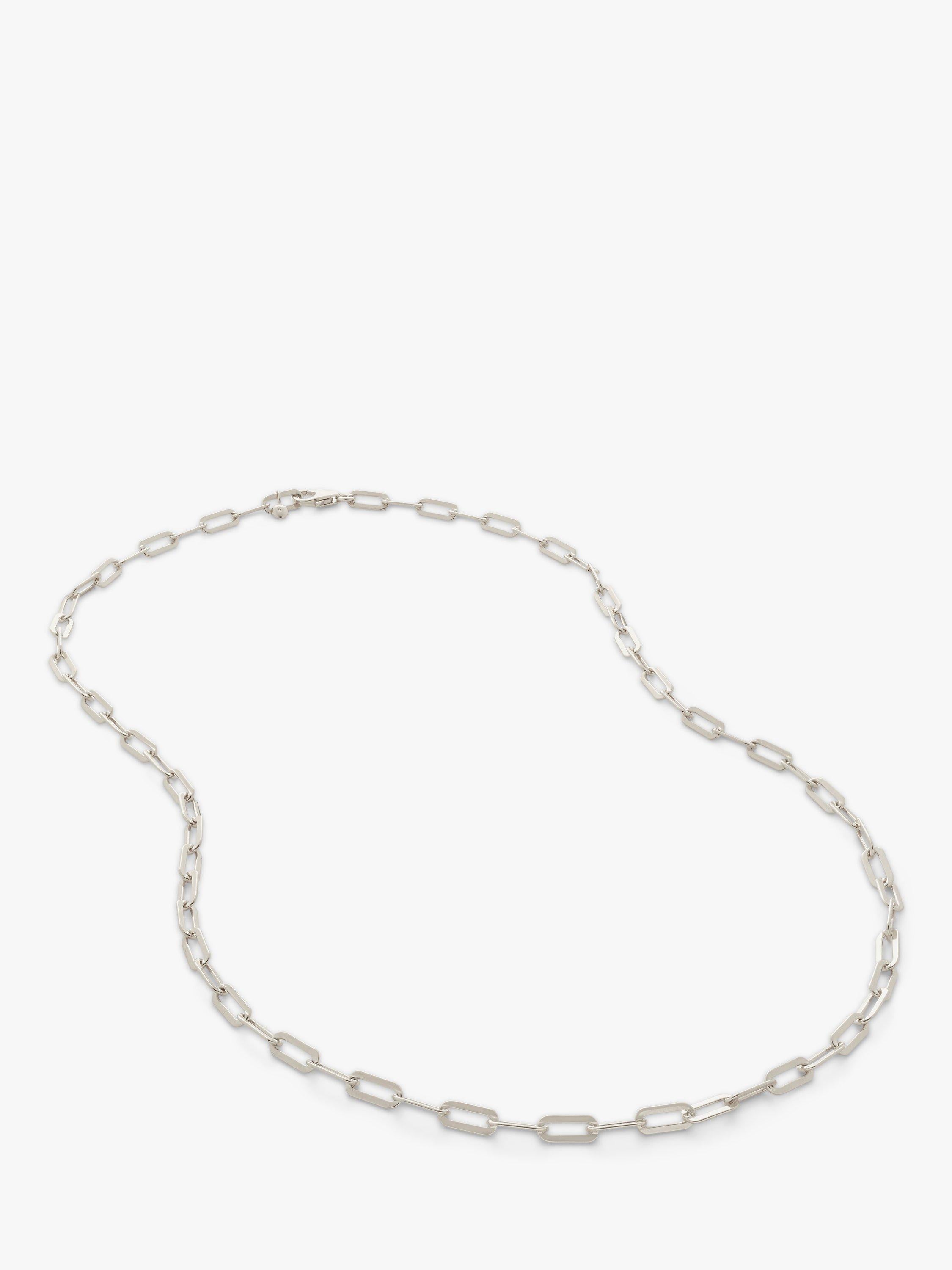 Monica Vinader silver paperclip chain necklace 50cm - British product