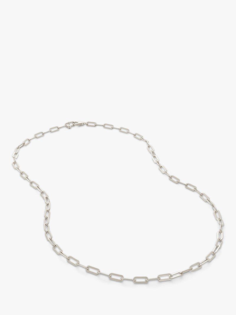 Monica Vinader silver paperclip chain necklace 50cm - British product