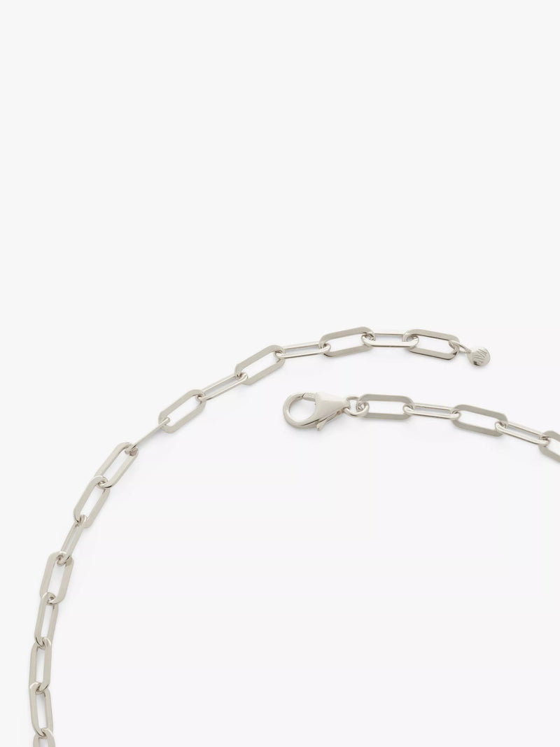 Monica Vinader silver paperclip chain necklace 50cm - British product