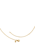 Monica Vinader heart pebble necklace in gold on adjustable chain (British brand)