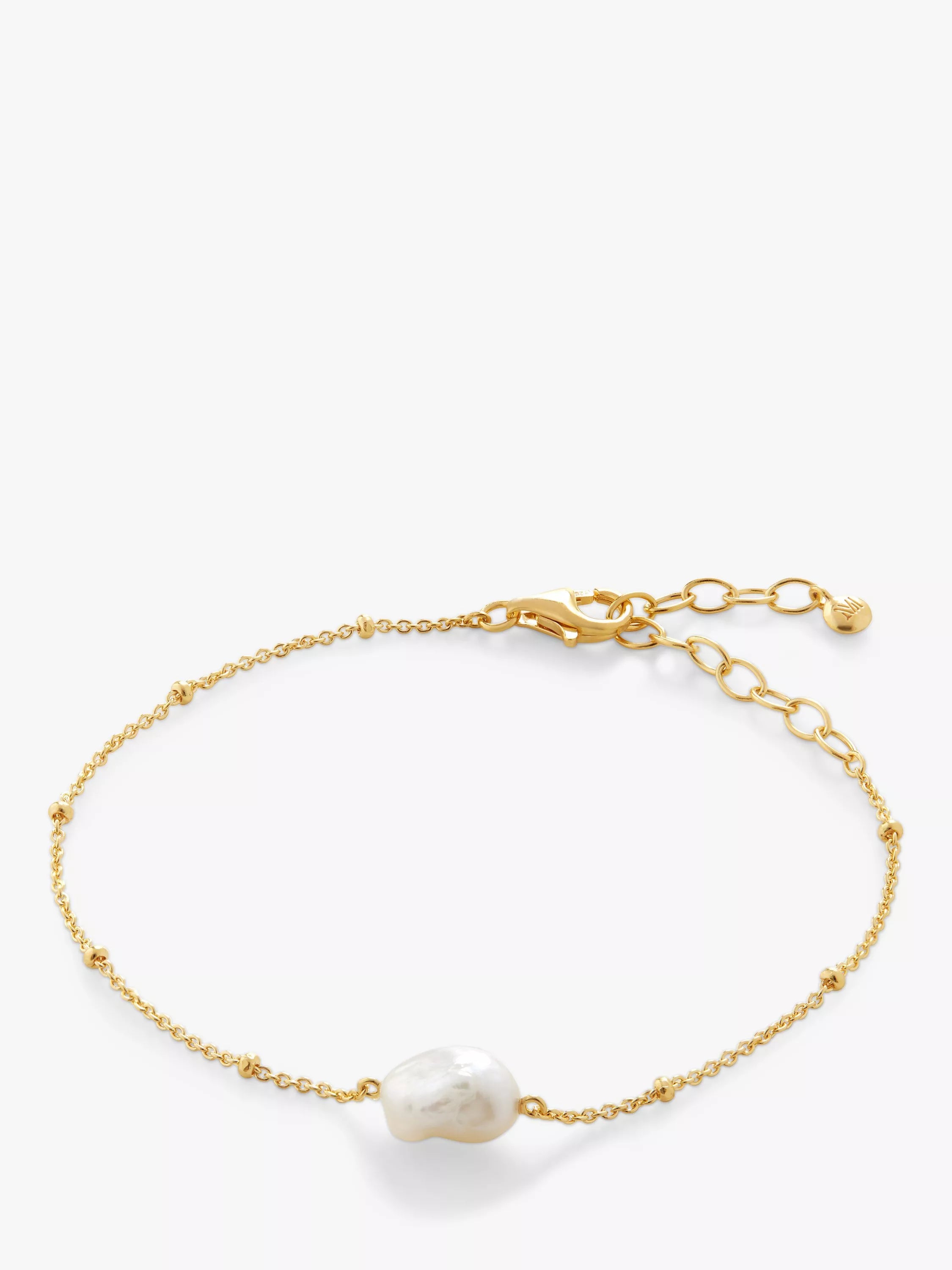 Monica Vinader Keshi Pearl gold bracelet, imported from the UK