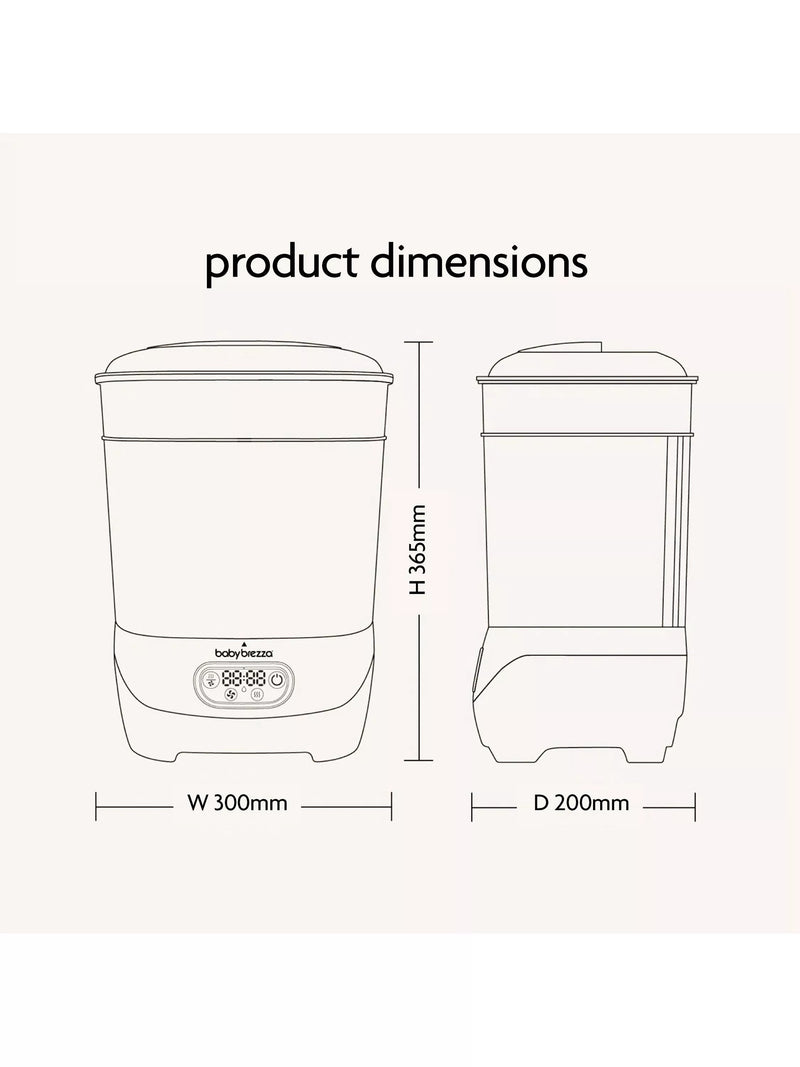 Baby Brezza Advanced baby bottle steriliser and dryer - British product