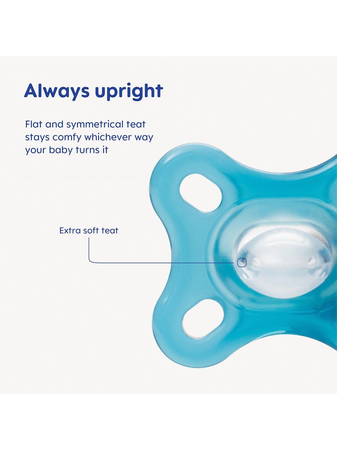 MAM Comfort Soother silicone 0-3 months pack of 2, UK version