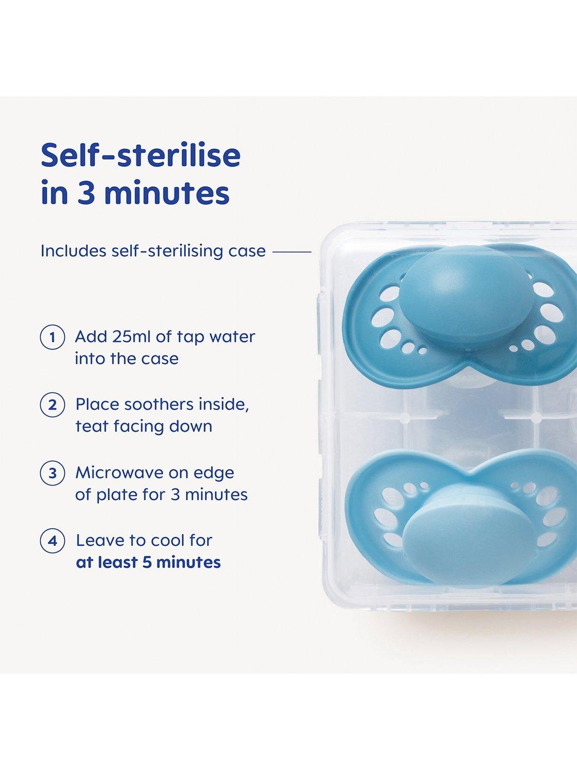 MAM Comfort Soother silicone 0-3 months pack of 2, UK version