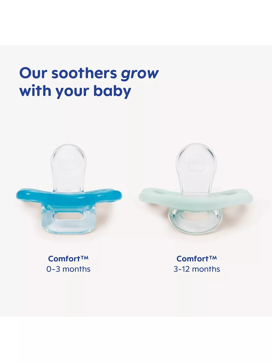 MAM Comfort Soother silicone 0-3 months pack of 2, UK version